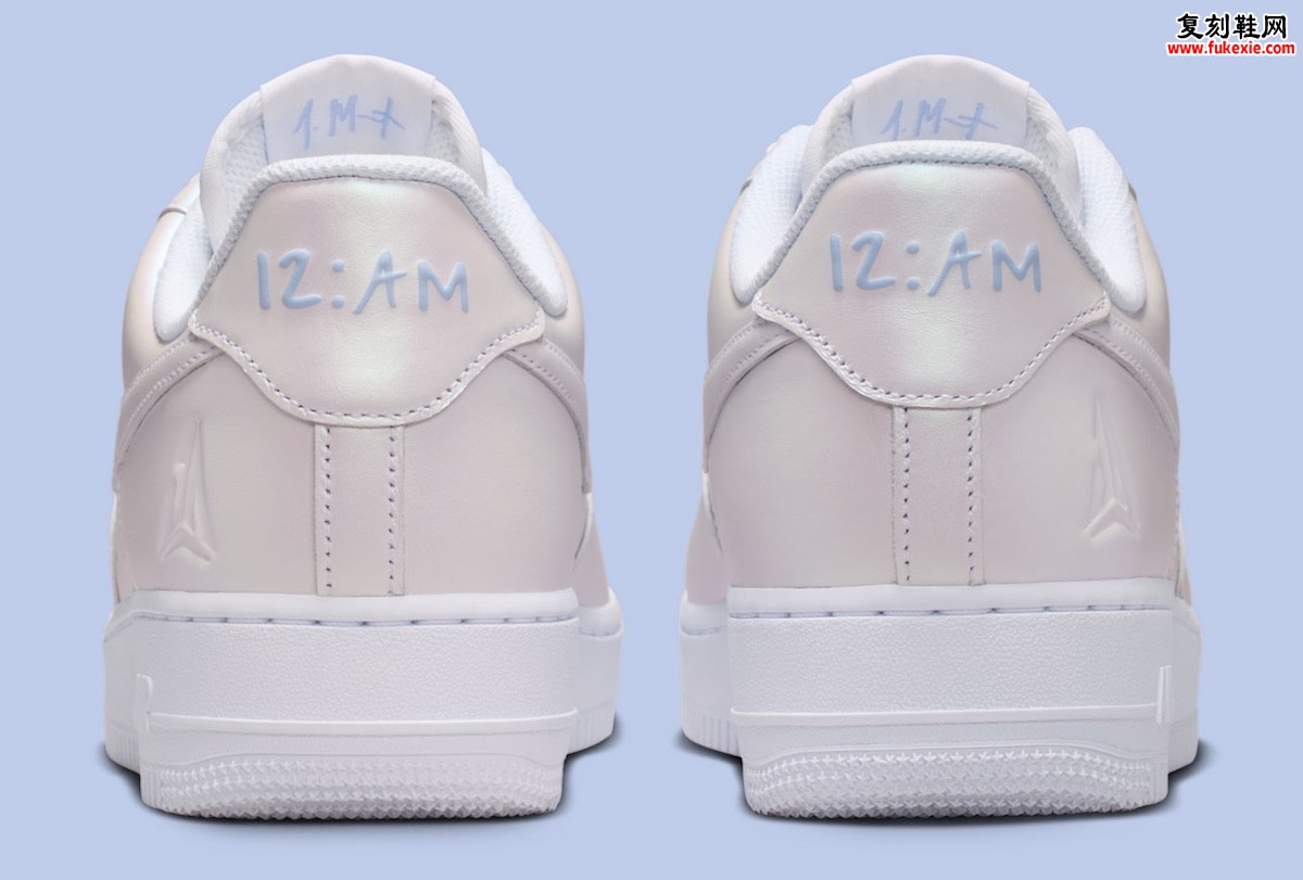 莫兰特Nike Air Force 1 Low珍珠白配色曝光，珠光鞋面配夜光细节与编织鞋带，2026年7月正式发售