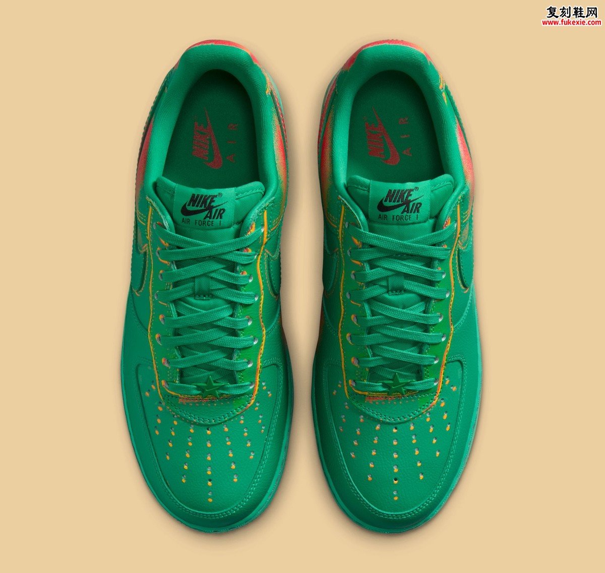 耐克空军一号低帮「体育场绿」配色 2026春季大胆渐变演绎经典重生