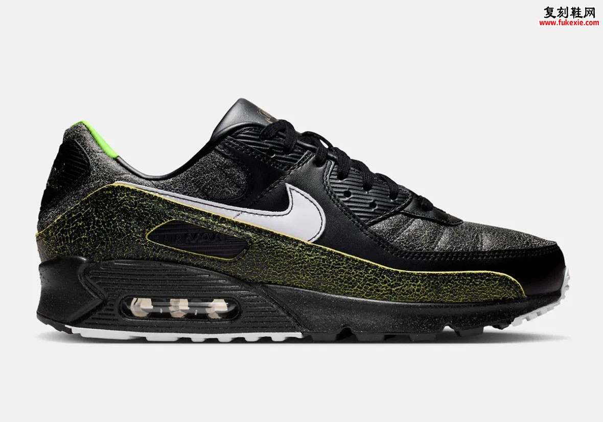 Nike Air Max 90 “Tiempo” 绗缝裂纹皮革荧光绿配色五月二十一日重磅登场