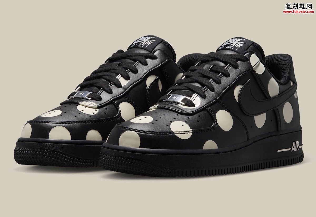 Nike Air Force 1 Low “Polka Dot” 波点美学2026秋季发售：黑白奶油波点重塑经典缩略图