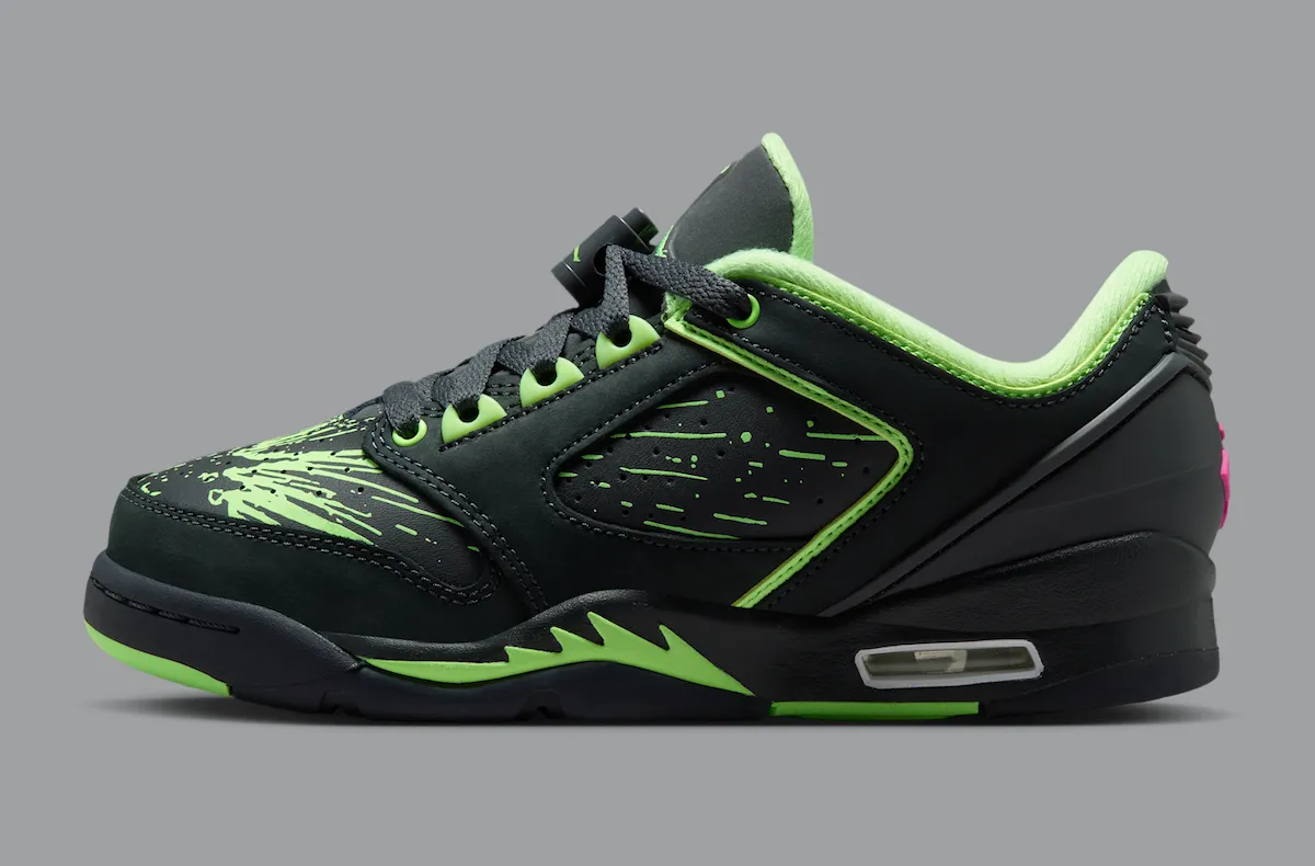 Jordan Sixty Plus Low “Lime Blast”漫画风格外底绘图降临 大童专属七月市售定价125美元插图1 Jordan Sixty Plus Low “Lime Blast”漫画风格外底绘图降临 大童专属七月市售定价125美元