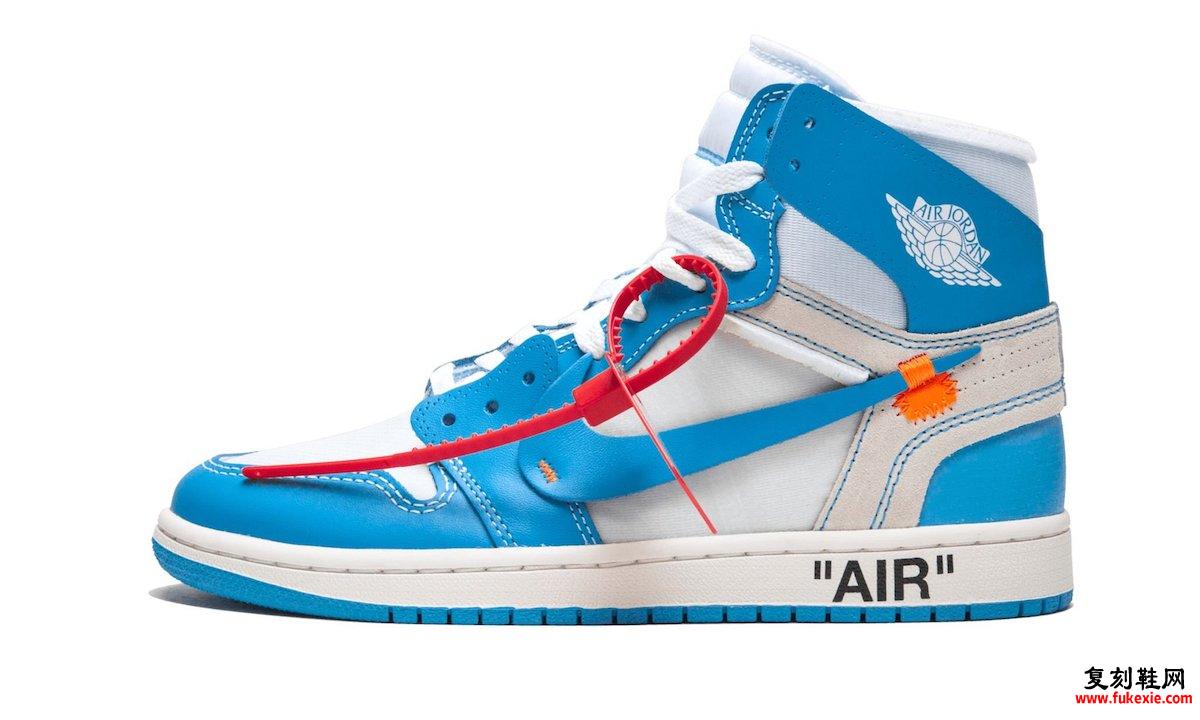 OFF-WHITE X AIR JORDAN 1 HIGH OG “UNC” 欣赏 货号：AQ0818-148