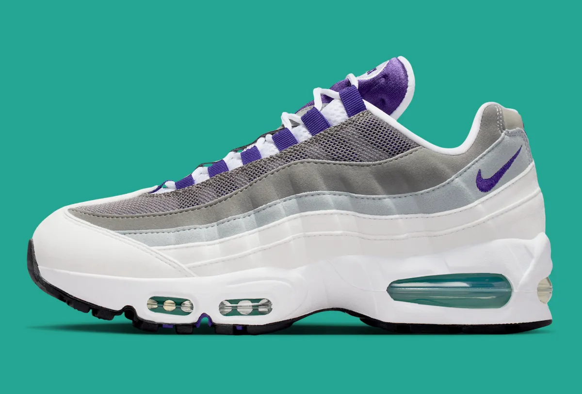耐克Air Max 95 OG “葡萄” 配色携Big Bubble大气垫重磅回归，将于2026年春季以190美元复刻发售