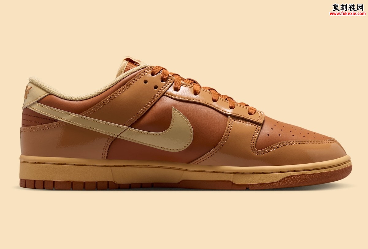 Nike Dunk Low “Wheat Donut” 枫糖甜甜圈配色2026夏季发售：光泽漆皮与暖棕层次演绎甜品美学