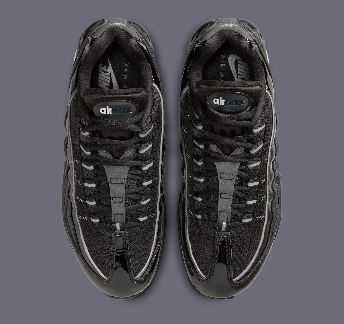 Nike Air Max 95 OG “Black Patent” 耐克Air Max 95大气垫复刻版2025年8月11日官网发售