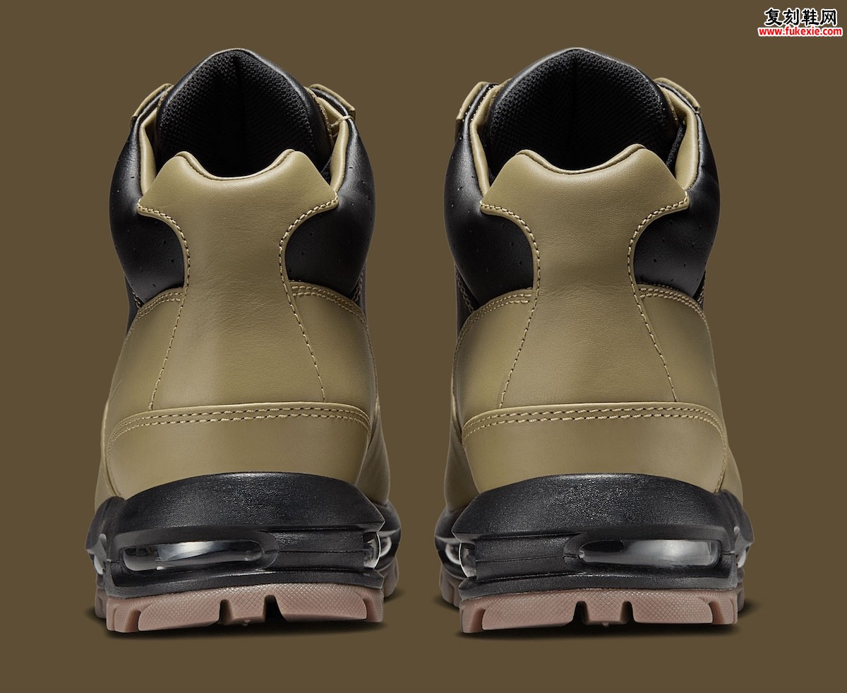 耐克Air Max Goadome黑芝麻配色回归:全掌气垫重塑全地形机能战靴