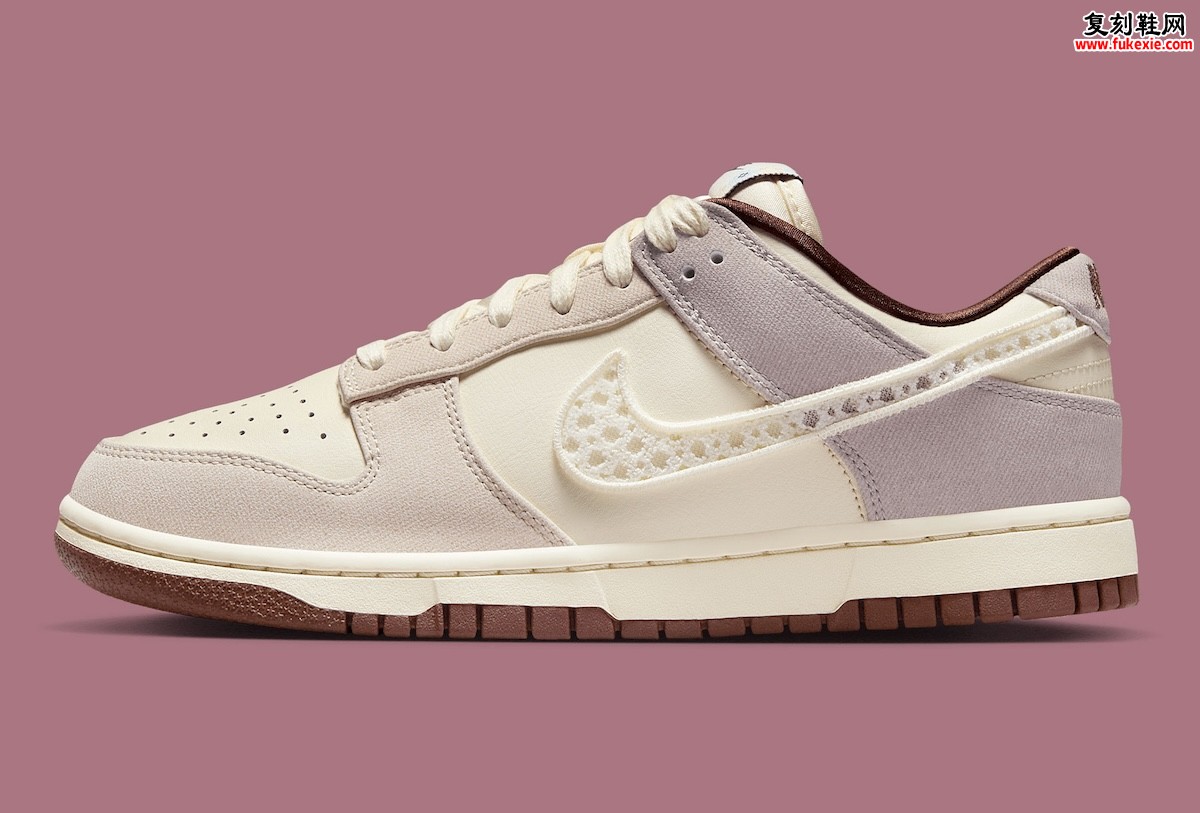 手工美学邂逅运动潮流!Nike Dunk Low “Crochet Swoosh” 2025 盛夏温柔来袭