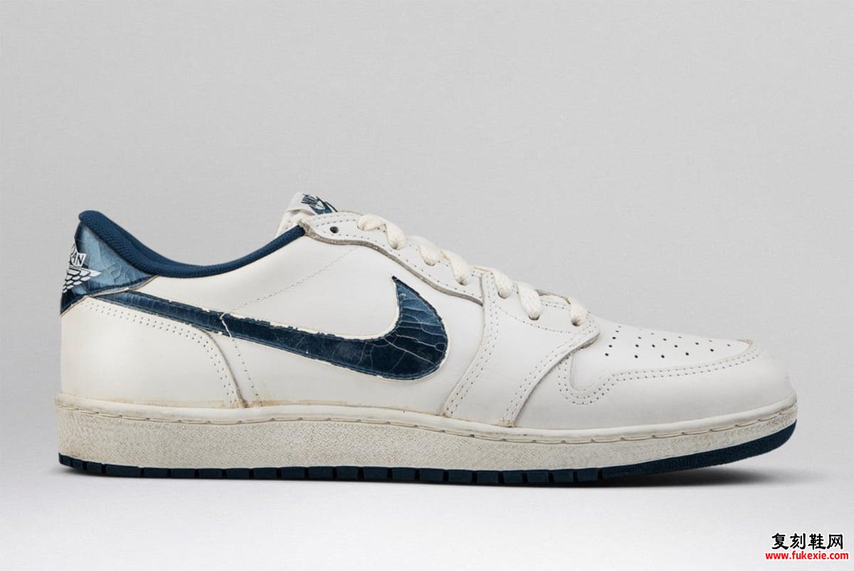 AIR JORDAN 1 LOW 85 “METALLIC BLUE” 2024 春季回归 货号：FB9933-141