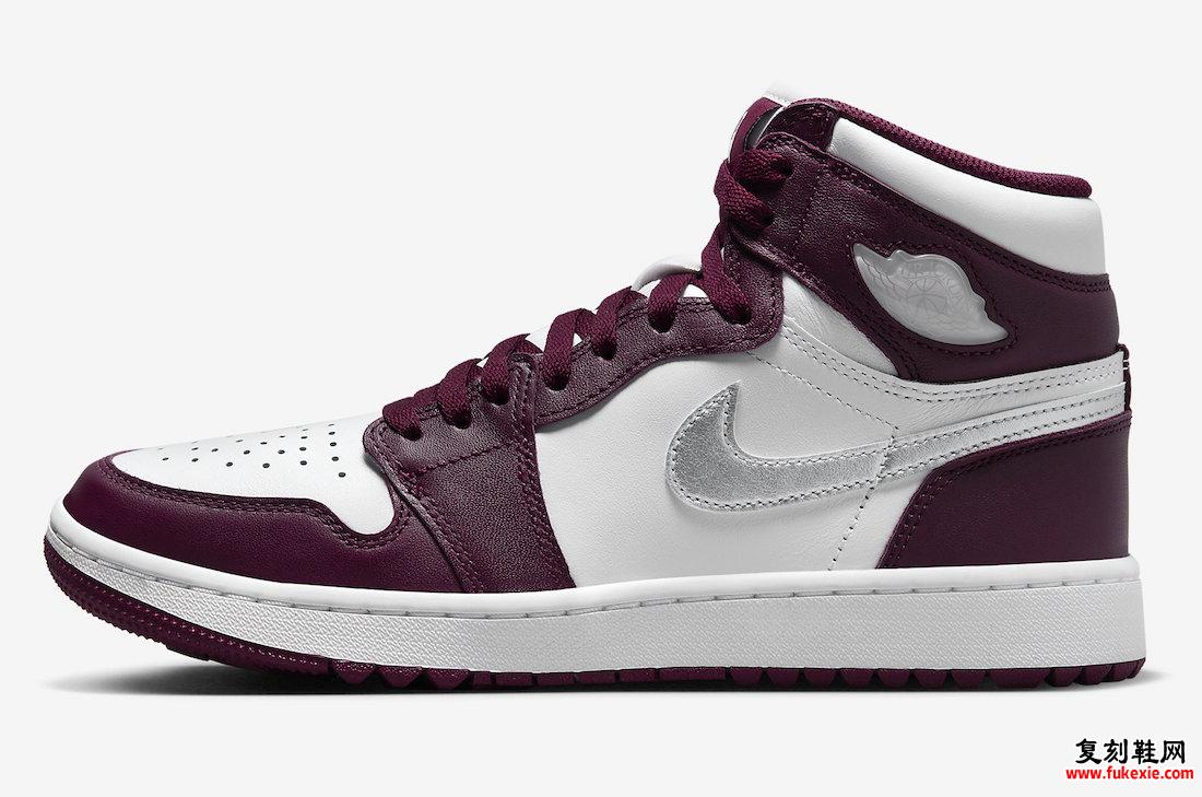 AIR JORDAN 1 HIGH GOLF “BORDEAUX” 2023 年夏季鞋款