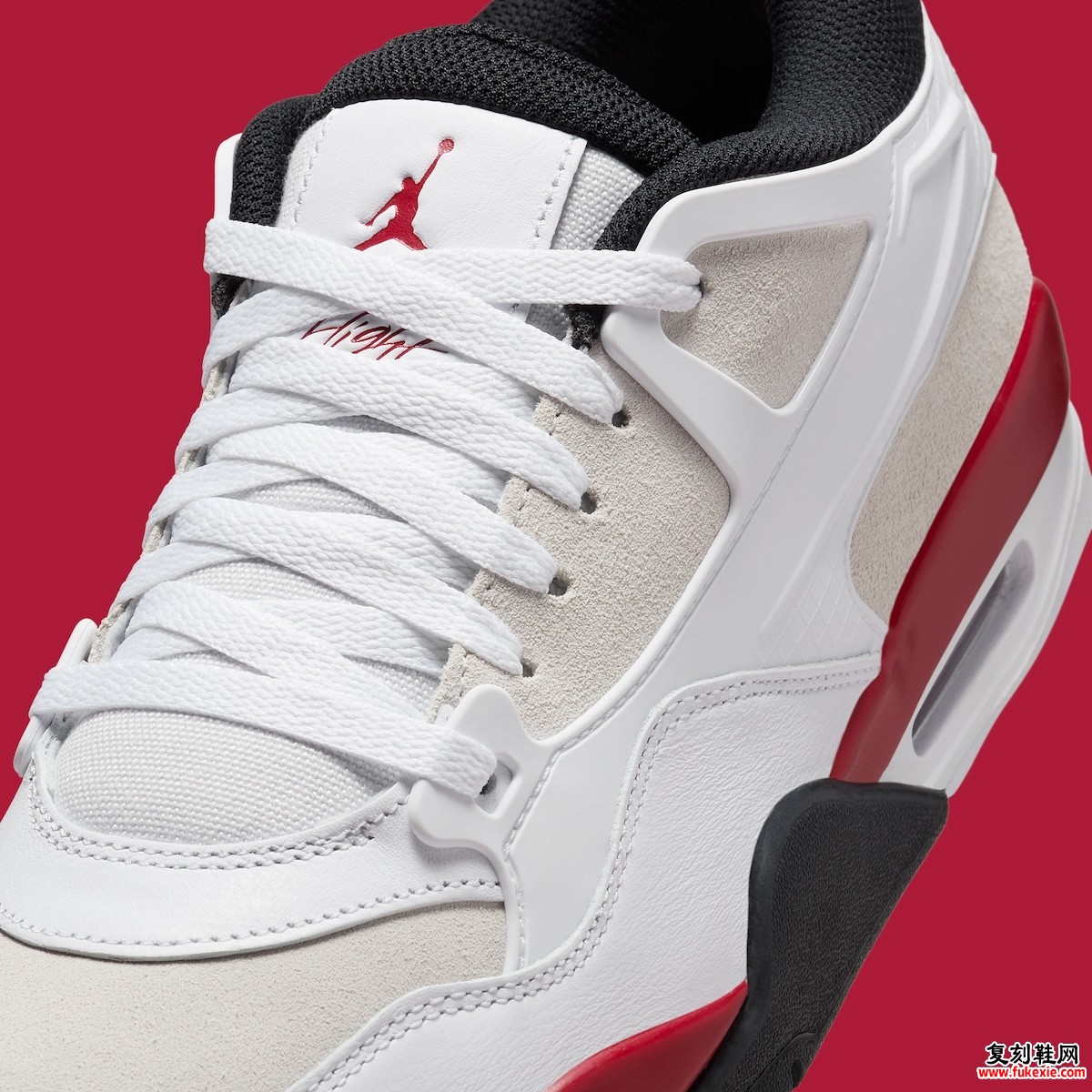 Air Jordan 4 RM白红2025夏季发售:复古科技革新+潮流基因重组