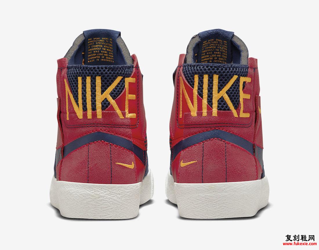 NIKE SB 最新款 BLAZER MID 以巴塞罗那配色亮相 货号：FD5113-600