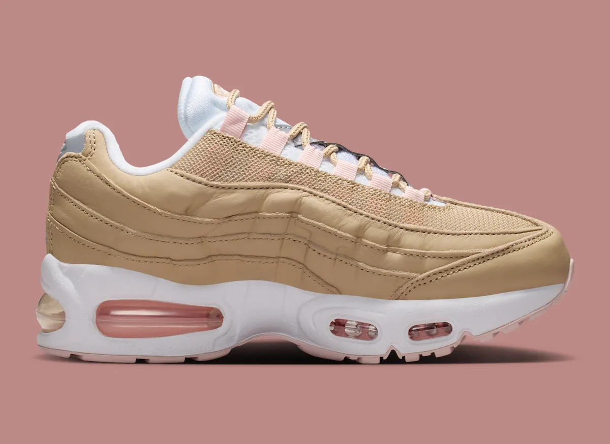 Kith 15周年童鞋限定Nike Air Max 95 Linen米白粉棕复古跑鞋 Ronnie Fieg联名