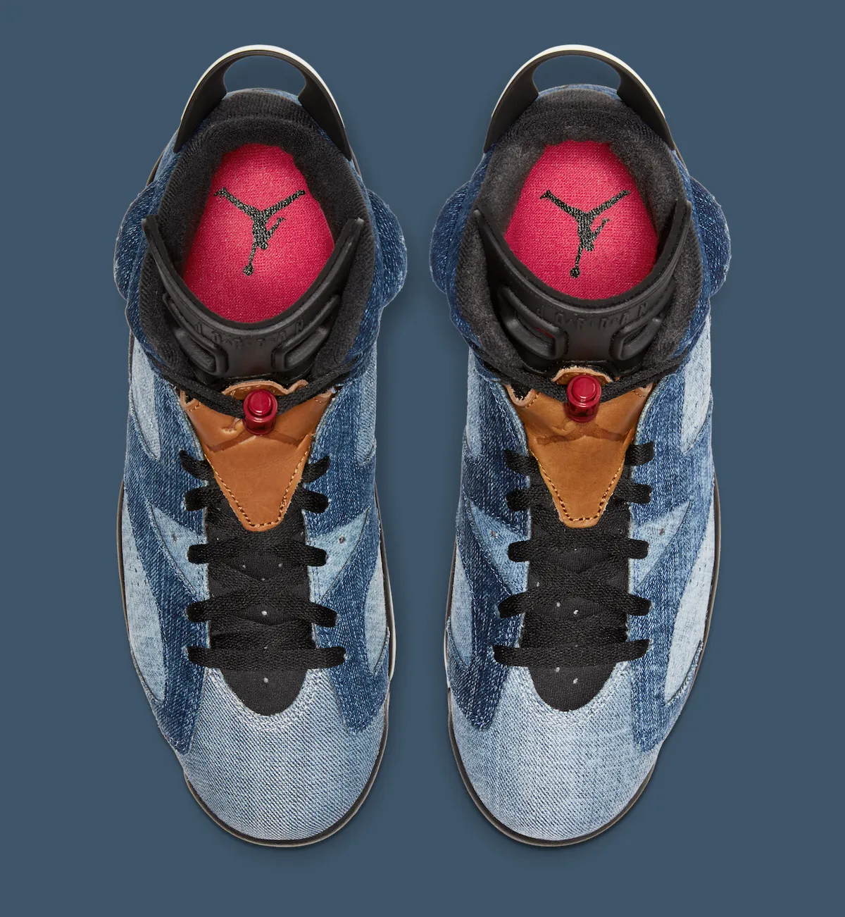Air Jordan 6 “Washed Denim”乔丹6代水洗丹宁复刻鞋 跨越时空的经典设计与街头时尚融合