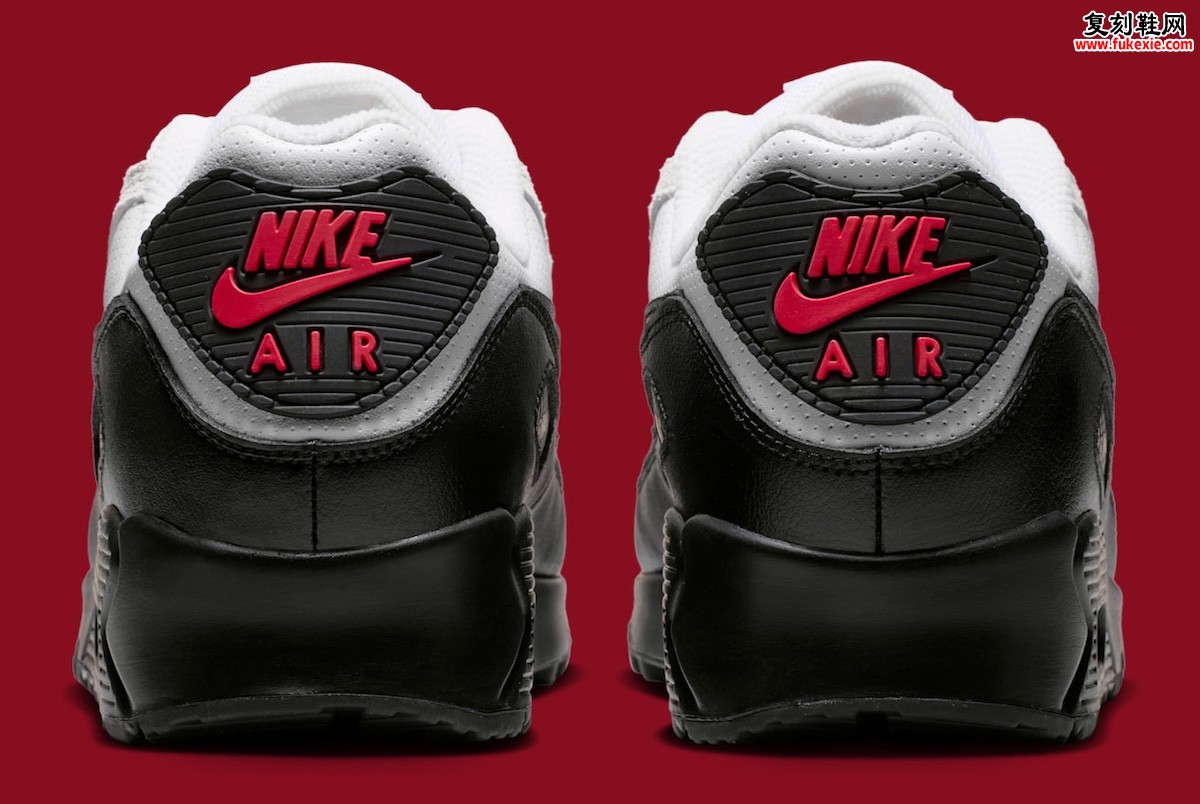 Nike Air Max 90“白/黑”2026夏季发售,做旧麂皮挡泥板搭配红色细节点缀经典轮廓