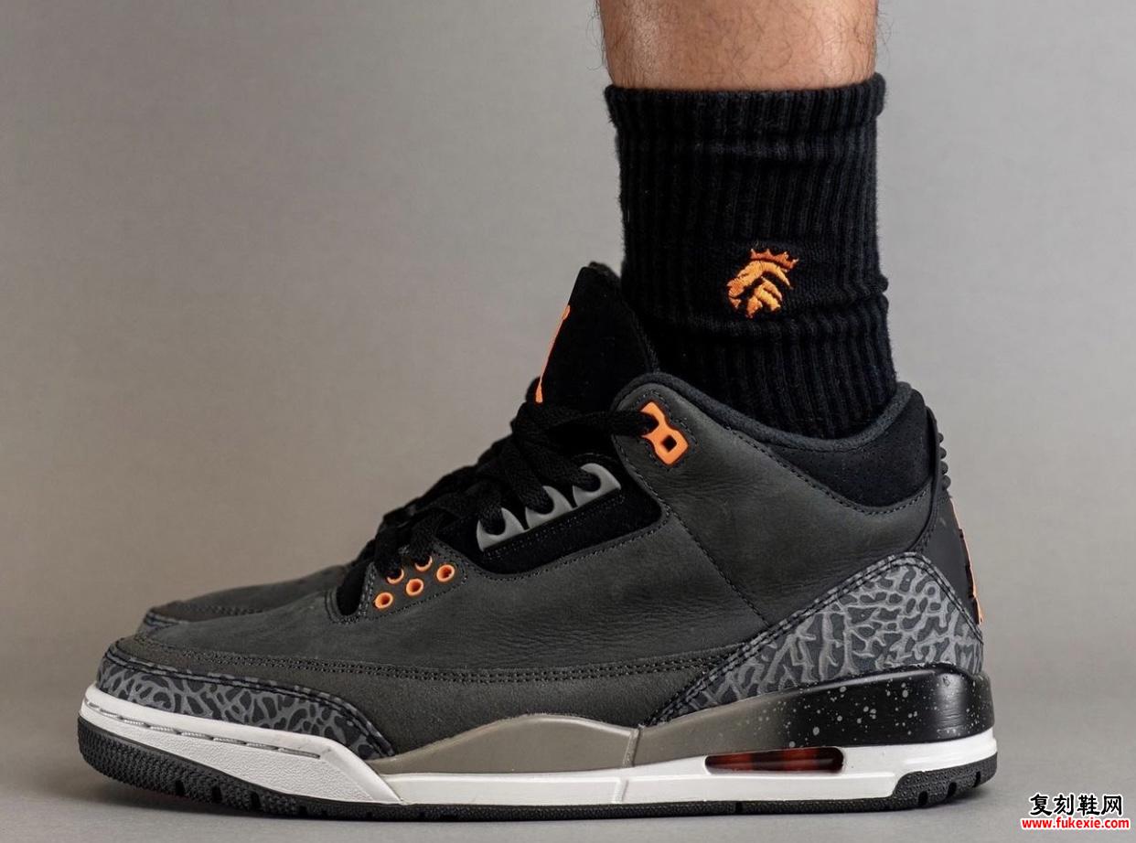 AIR JORDAN 3 “FEAR” (2023) 上脚照片一起欣赏 货号：CT8532-080