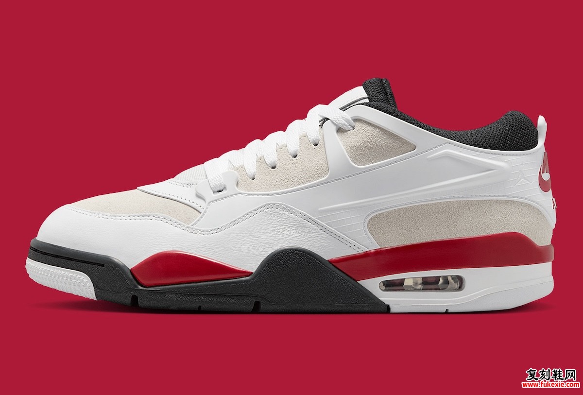 Air Jordan 4 RM白红2025夏季发售:复古科技革新+潮流基因重组