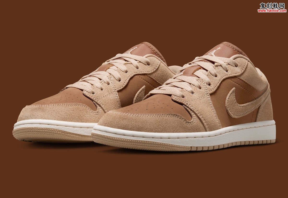Air Jordan 1 Low “Legend Medium Brown” “传奇中棕” 秋季登场，用翻毛皮与光面皮叠出质感层次缩略图