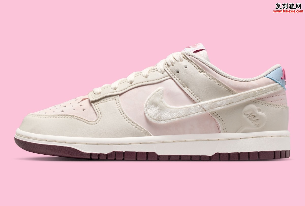 耐克2026情人节主题Dunk Low低调释出:心形细节点缀女性专属设计 将于明年二月发售
