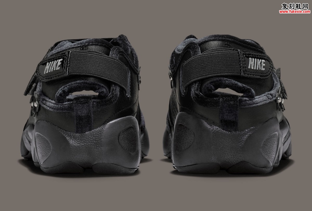 1996年分趾异形回归：Nike Air Rift “Black Flowers” 黑色漆皮花卉刺绣女款凉鞋，2026夏季发售