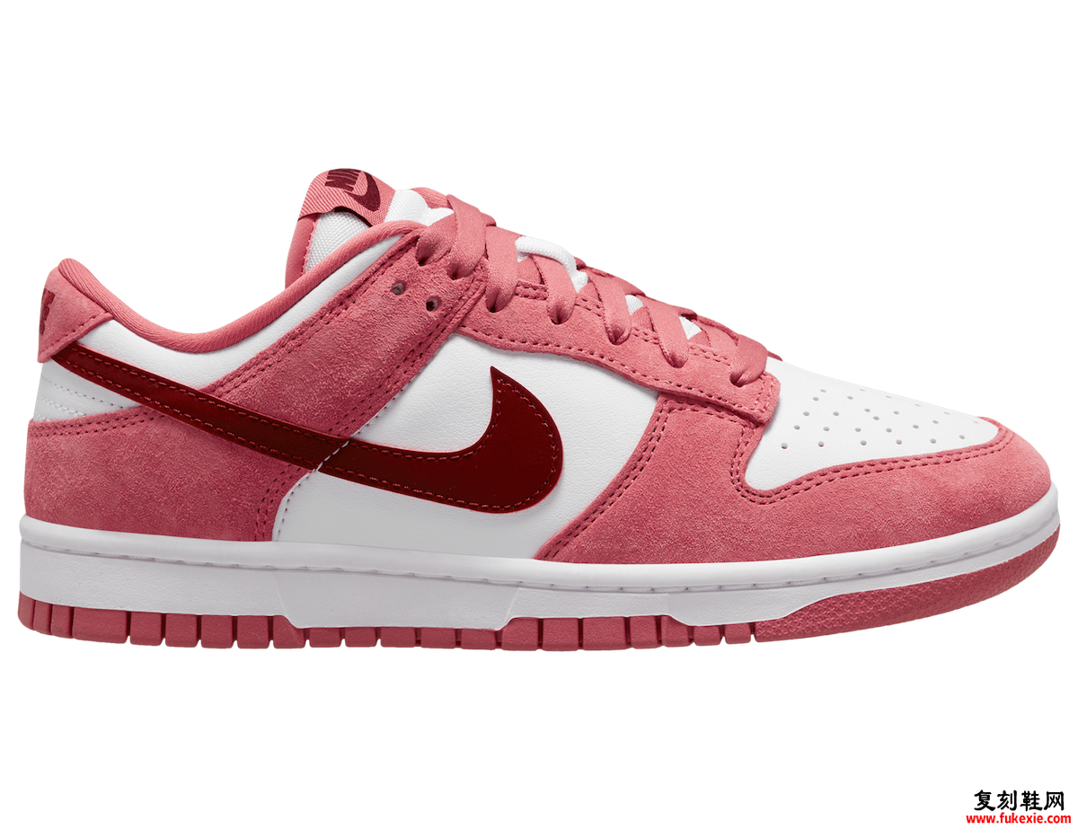 NIKE DUNK LOW “VALENTINE’S DAY”“情人节”发布2024年1月 货号：FQ7056-100