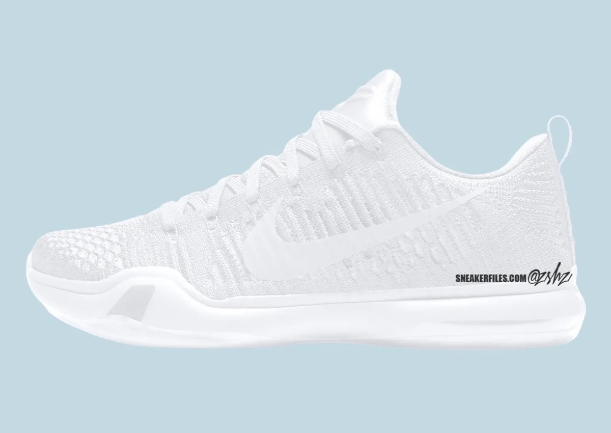 Nike Kobe 10 Elite Low Protro “Halo” 2026年8月复刻上市 纯白致敬科比48岁诞辰