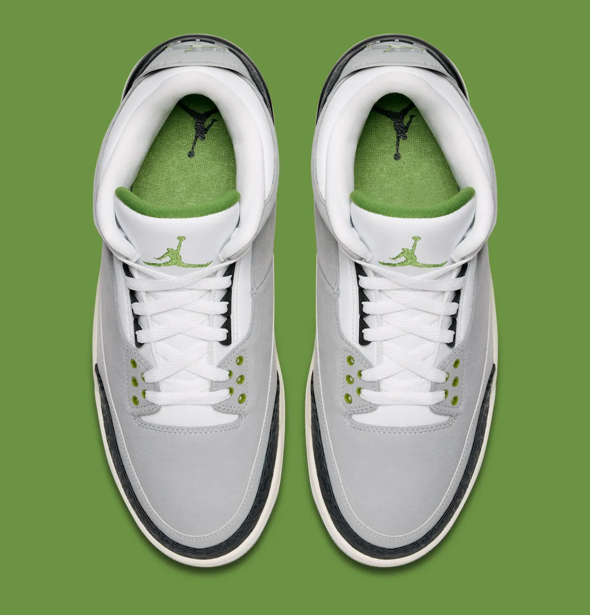 Air Jordan 3 “Chlorophyll” 致敬经典训练鞋，飞人乔丹三代叶绿素配色回顾 叶绿素绿点缀