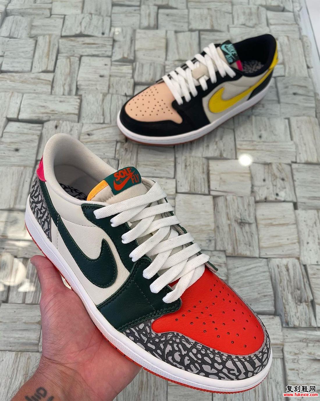 SOLEFLY X AIR JORDAN 1 LOW OG “WHAT THE” 正在开发中