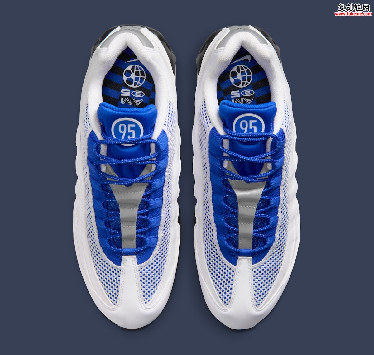 绿茵基因注入经典跑鞋:Nike Air Max 95“Total 90”赛车蓝配色2026夏季登场