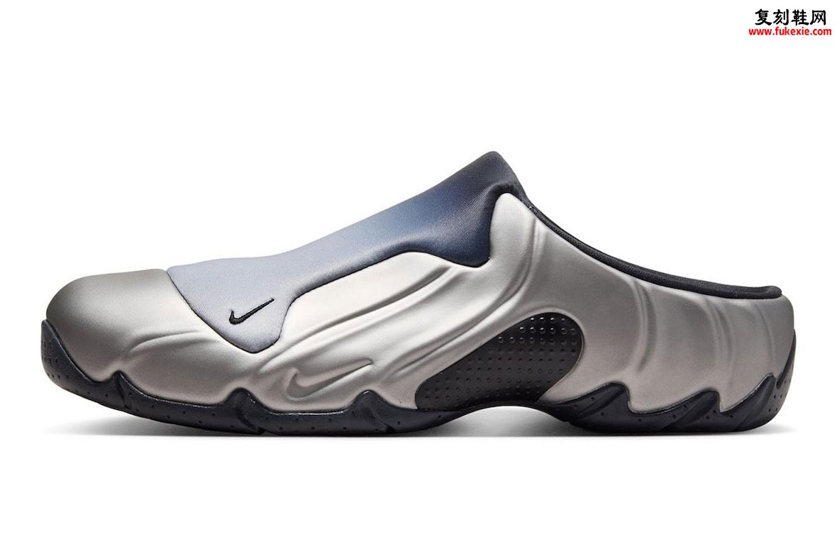 Nike Clogposite“金属暗灰”2026夏季发售,千禧未来感拖鞋渐变质感升级