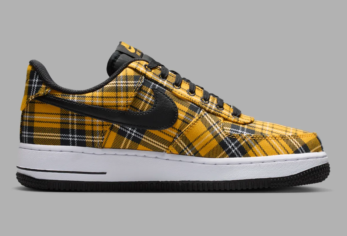 Nike Air Force 1 Low 黄色格子独领风骚灵感 女性专属 2026 年七月发售 价格 $125插图2 Nike Air Force 1 Low 黄色格子独领风骚灵感 女性专属 2026 年七月发售 价格 $125