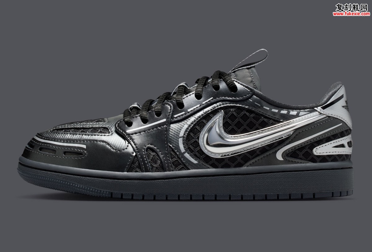 Air Jordan 1 Low Method of Make “Black/Metallic Silver”黑银配色2025震撼来袭