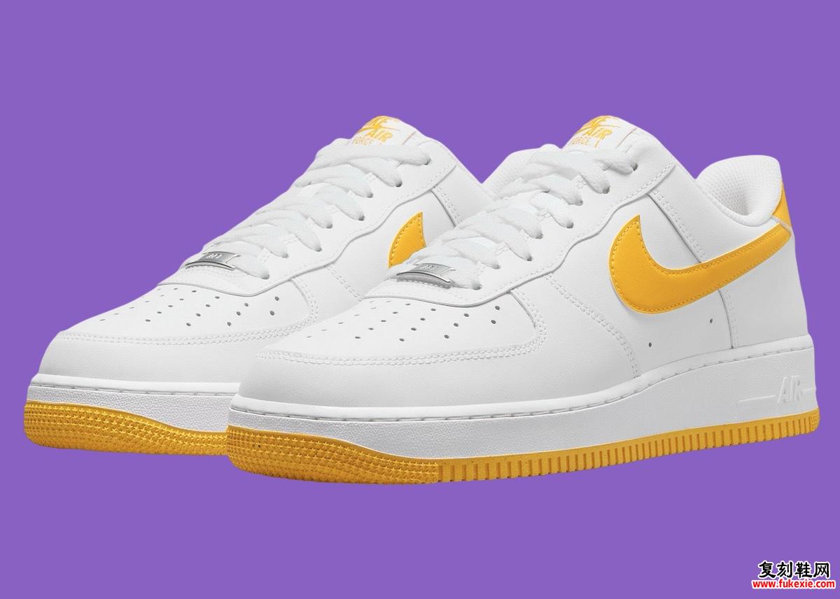 NIKE AIR FORCE 1 LOW“白色/大学金”将于 2024 年夏季发布 货号：FJ4146-105