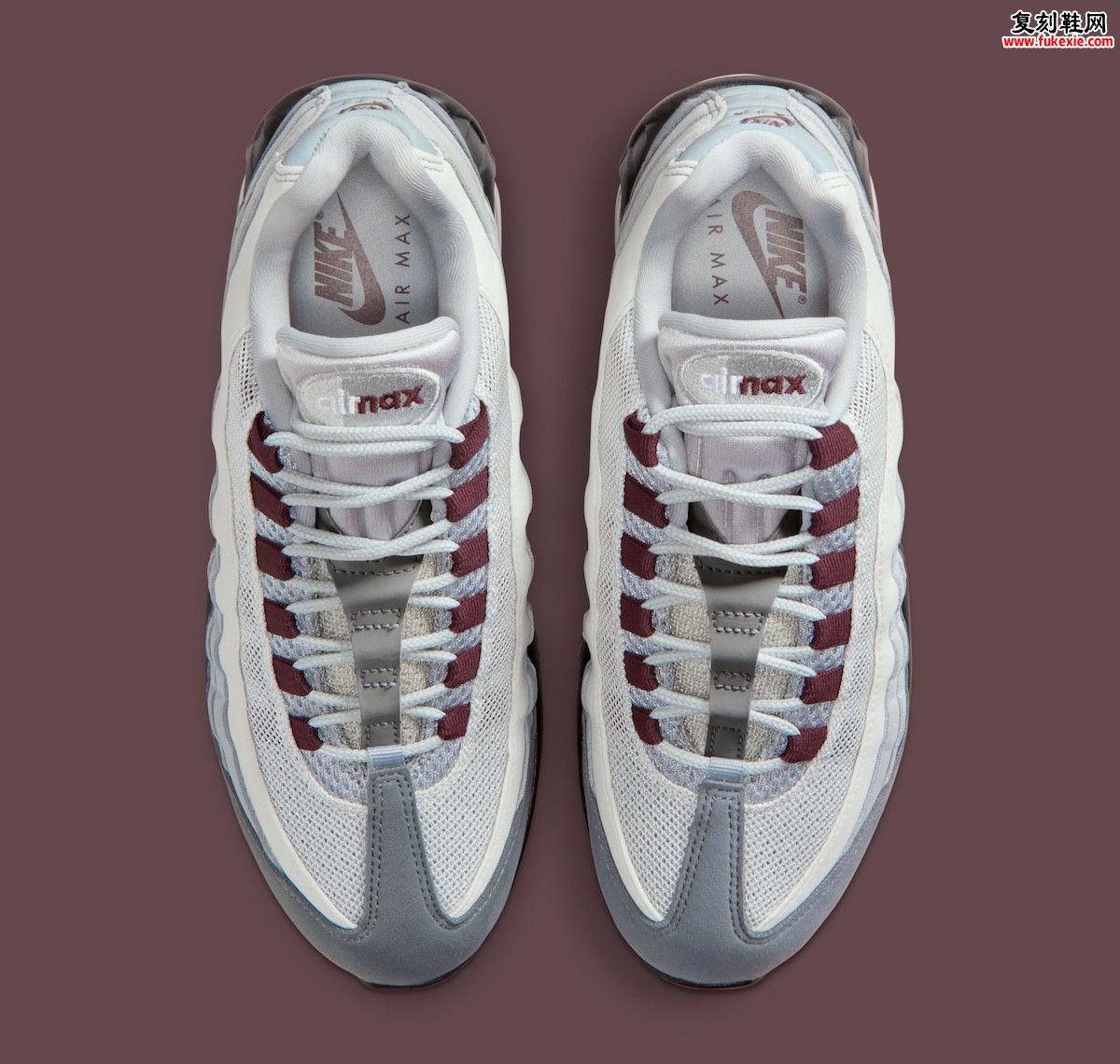 Nike Air Max 95 “Smoke Grey/Burgundy Crush” “烟灰红酒”2025秋日登场，复古未来风拉满