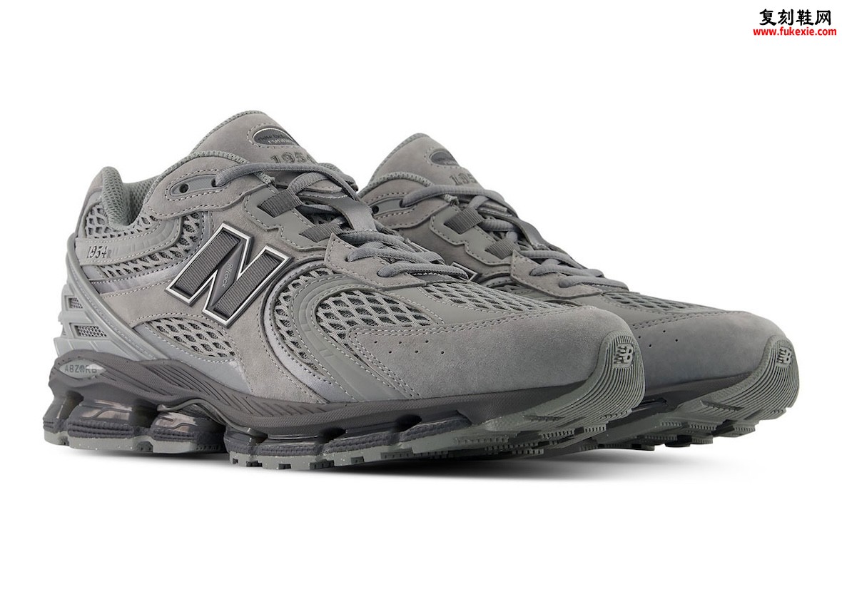 New Balance 1954R 灰黑双色官图释出：2002底盘搭配1906R后跟，ABZORB + N-ergy双重缓震定义2026 Y2K跑鞋新章缩略图