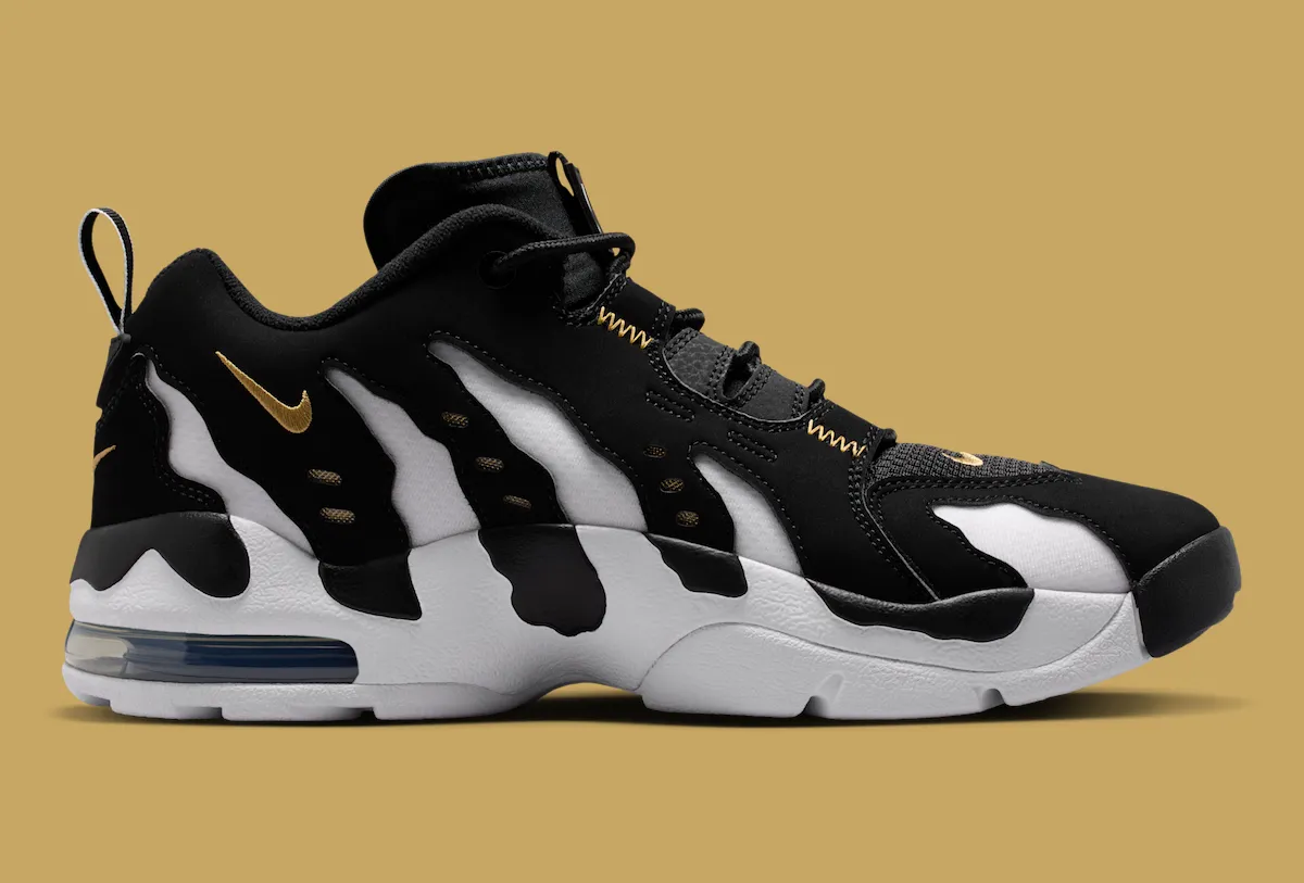 Nike Air DT Max 96 Low黑金配色5月22日SNKRS发售，保留可视Air Max单元与爪痕面板开启低帮新时代