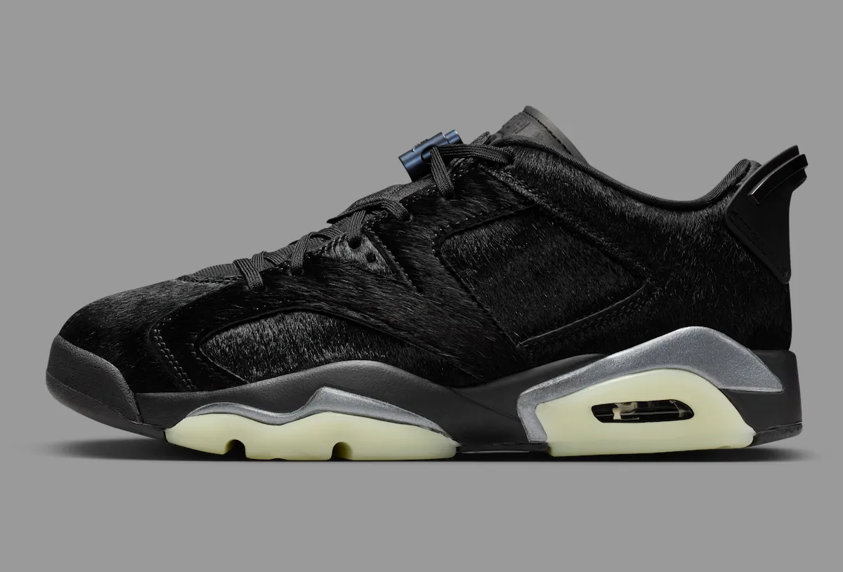 马毛黑魂：Air Jordan 6 Low ‘Blackout’ 以奢华材质重塑低帮经典，2026春季低调登场