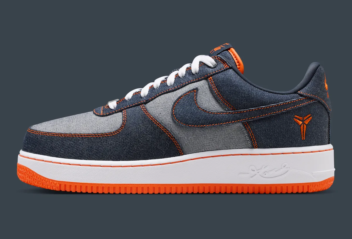 2006年科比专属PE首次市售！Nike Kobe Air Force 1 Protro丹宁5月22日ReactX中底升级150美元