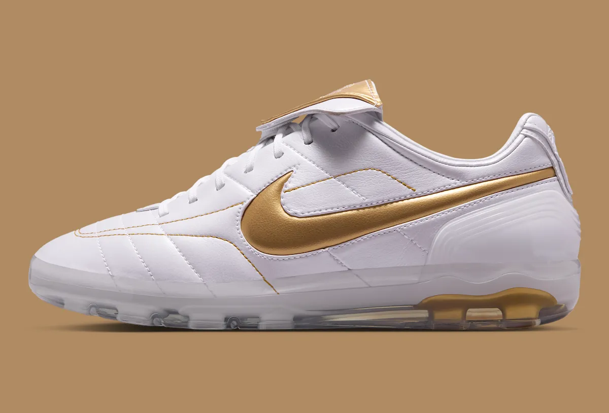 Nike Cryoshot Tiempo Legend R10“White/Metallic Gold”2026复古足球靴街头复活