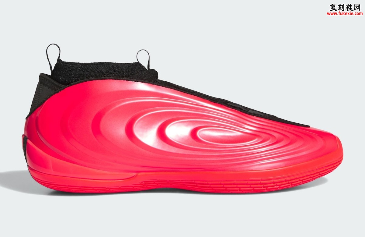 adidas Harden Vol. 10 “Red/Black” 糖果红配色2026秋季发售：高光壳状鞋面与全掌Boost科技加持