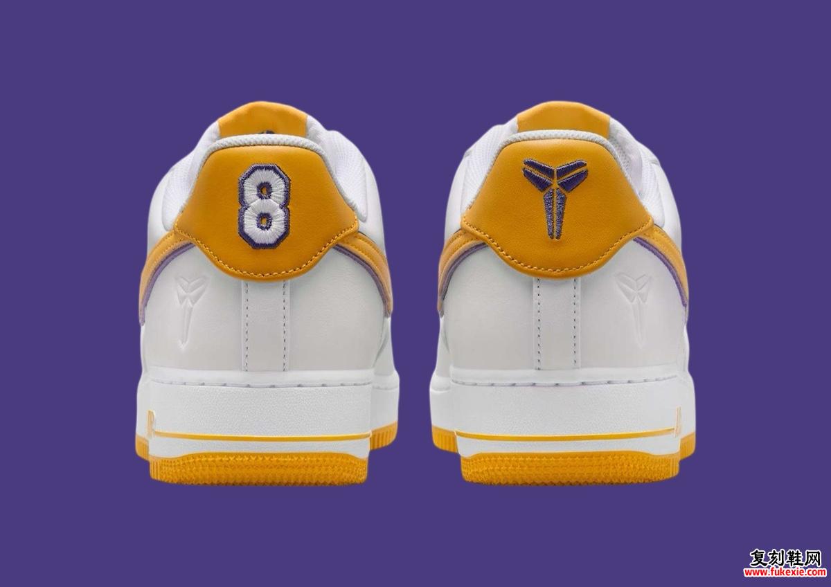 科比·布莱恩特 x 耐克 Air Force 1 Low “White/Varsity Maize” 将于 2024 年 12 月发布