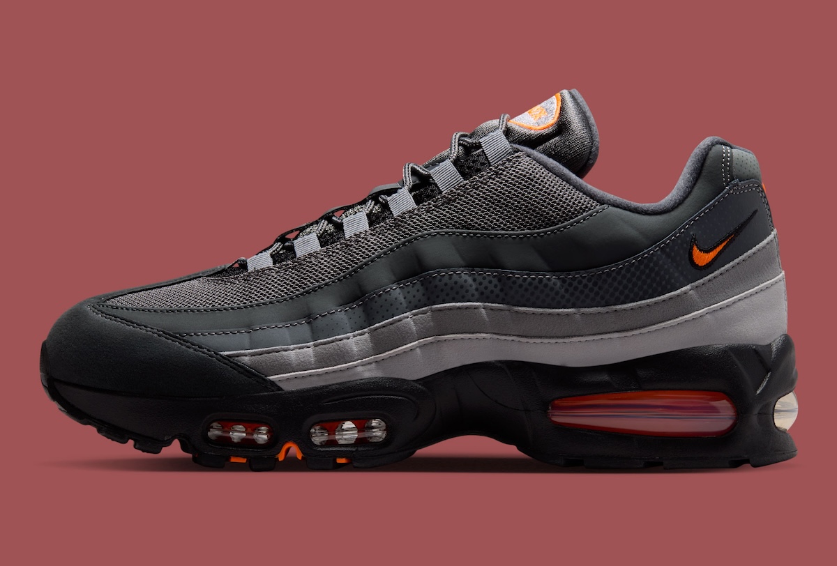 Nike Air Max 95“Black/Total Orange”黑橙渐变2026夏季发售：Big Bubble升级版