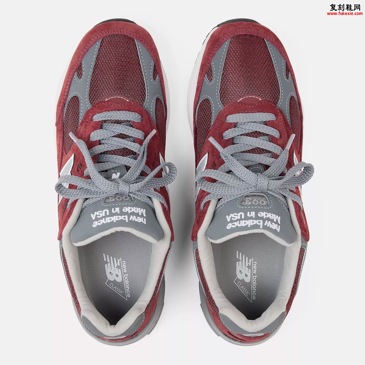 New Balance 993 ‘Burgundy’酒红麂皮美产复古跑鞋2026夏季发售，定价200美元