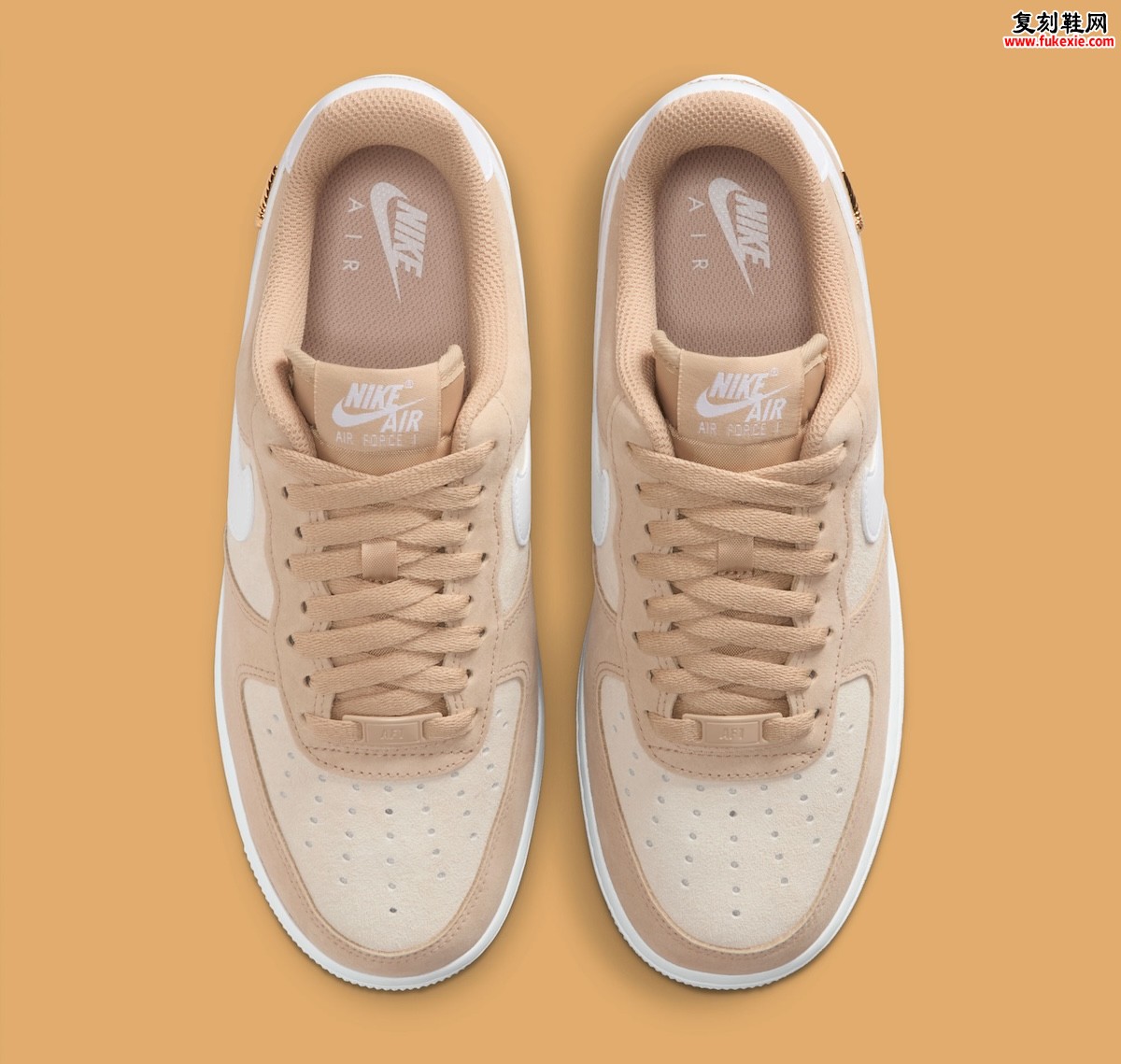Nike Air Force 1 Low「亚麻/沙色」2026年春季发售 温暖麂皮重塑经典中性美学