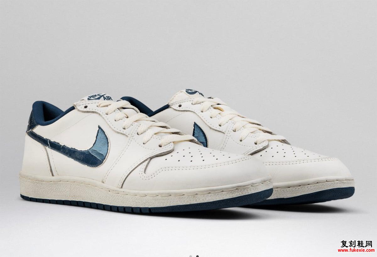 AIR JORDAN 1 LOW 85 “METALLIC BLUE” 2024 春季回归 货号：FB9933-141