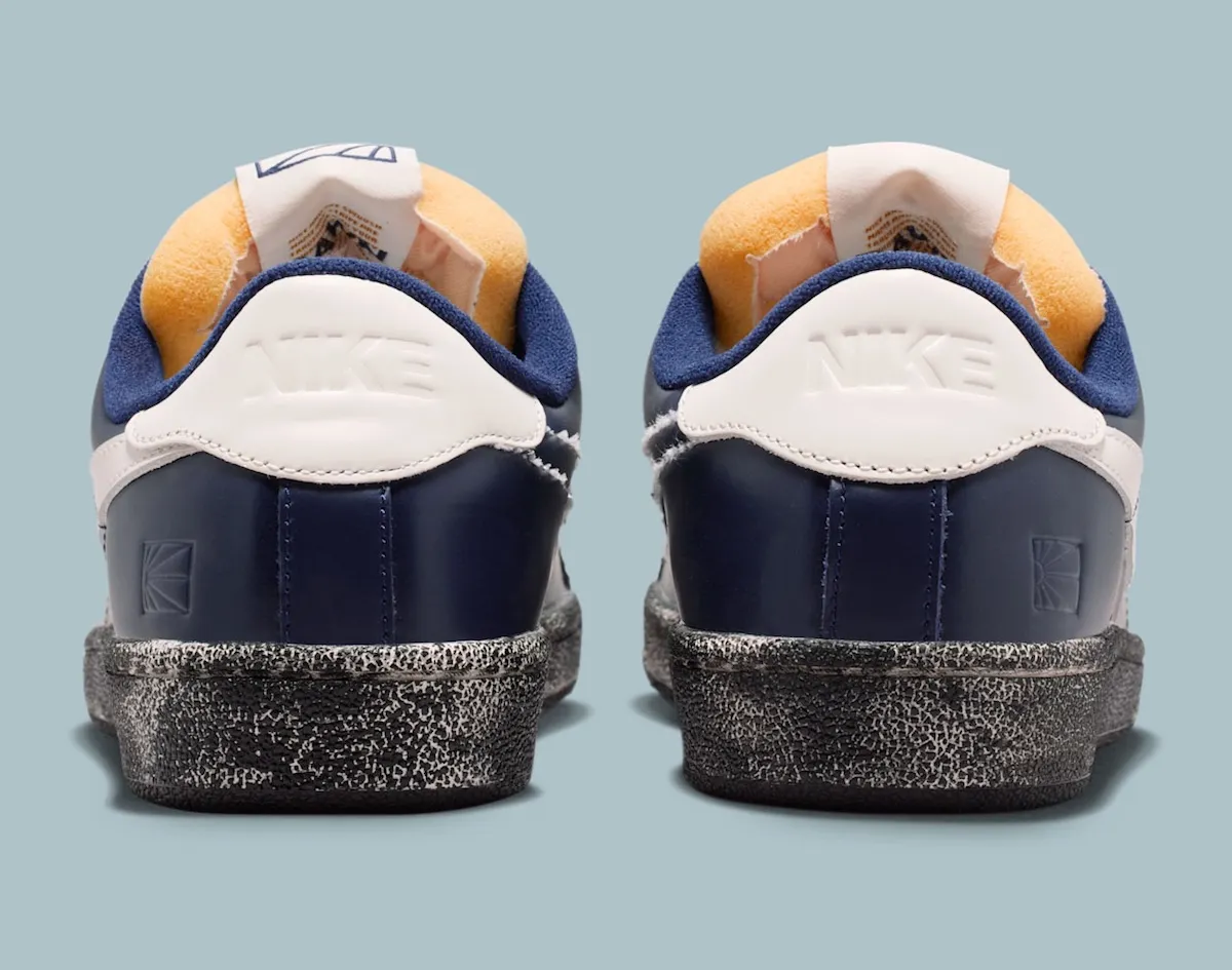 巴黎滑板品牌Rassvet联名Nike SB Tennis Classic，蓝黑简约美学搭配做旧中底