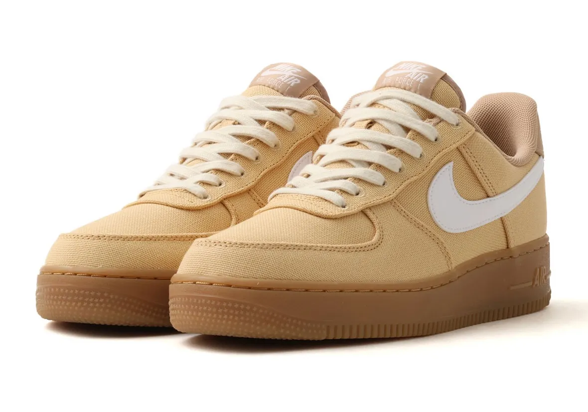 Nike Air Force 1 Low “Sunflower”向日葵配色秋季2026市售可拆卸花盖与卡其帆布双面穿搭生胶外底插图3 Nike Air Force 1 Low “Sunflower”向日葵配色秋季2026市售可拆卸花盖与卡其帆布双面穿搭生胶外底
