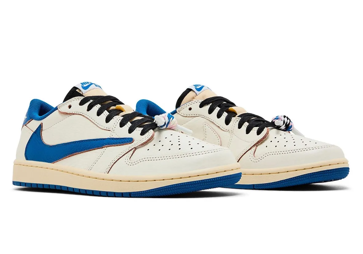 Travis Scott x Fragment x Air Jordan 1 Low OG  军事蓝联名鞋9月20日发售