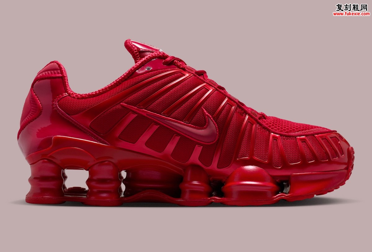 Nike Shox TL “Gym Red” '健身红' 2025秋季复刻：糖果光泽气柱跑鞋，重塑千禧潮流经典