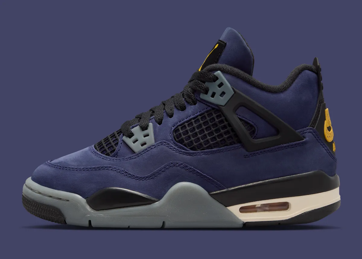 Air Jordan 4「湖人」配色2026年3月发售 深邃帝王紫重塑经典球队故事