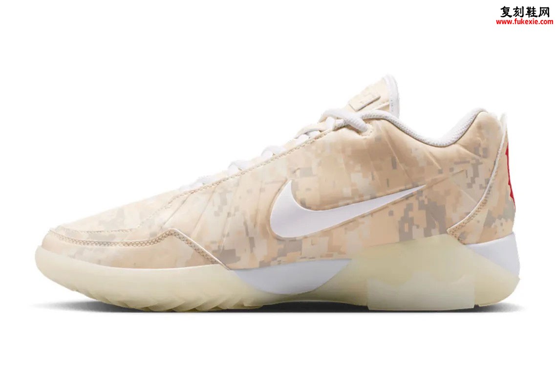 布朗尼专属迷彩战靴市售确认!Nike LeBron Witness 9 “Desert Camo” 像素沙漠迷彩鞋面